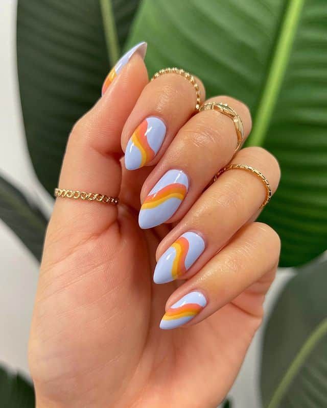 30+ Summer Swirl Nails You Need To Try! - Prada & Pearls ...