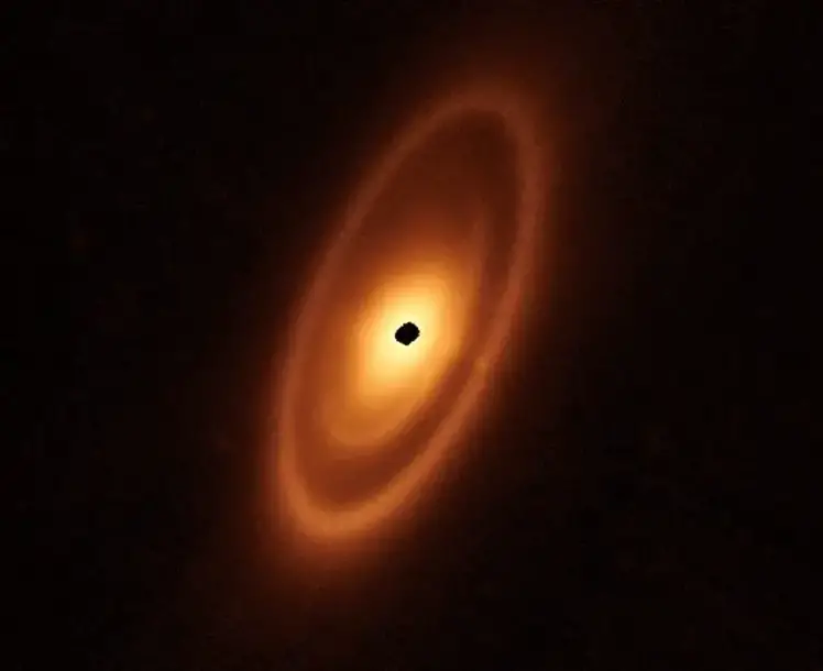 Fomalhaut Dusty Debris Disk (Webb MIRI Image)