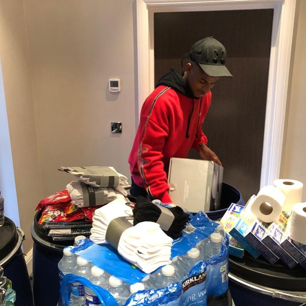  The United striker's initiative encouraged people to wrap festive boxes full of household items