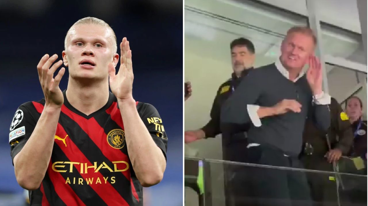 Erling Haaland's dad escorted out of Bernabeu after clashing with Real  Madrid fans | Football | Metro News