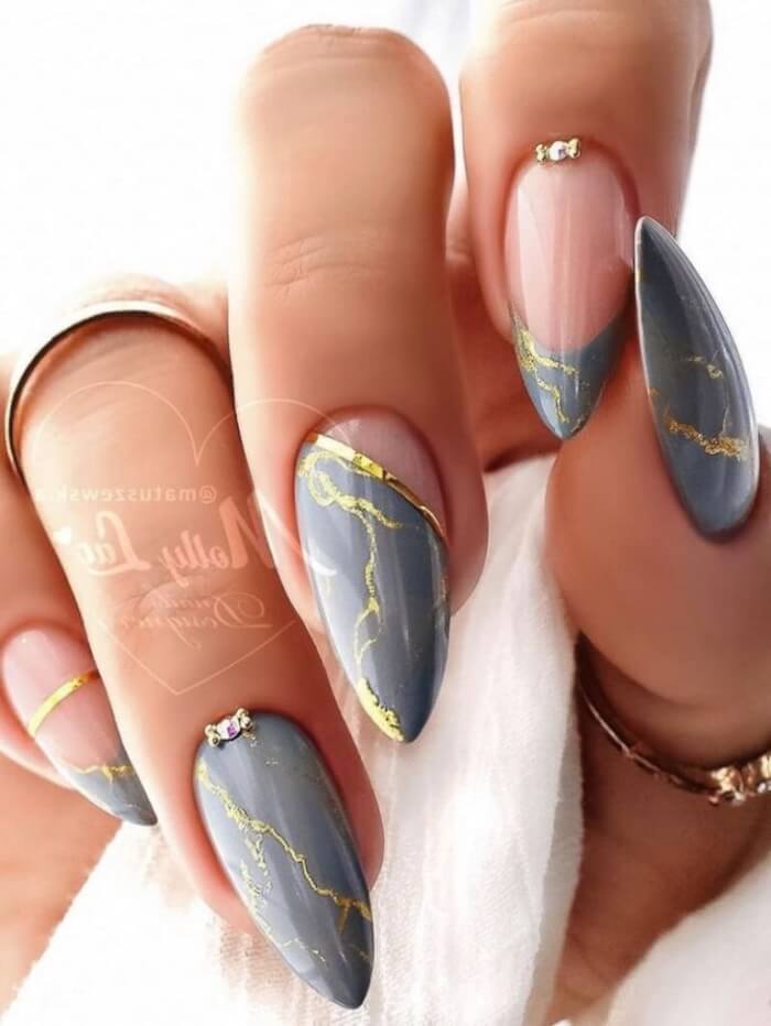 30+ Stunning Nail Designs In Gray To Be Your Go-To Neutral - 239