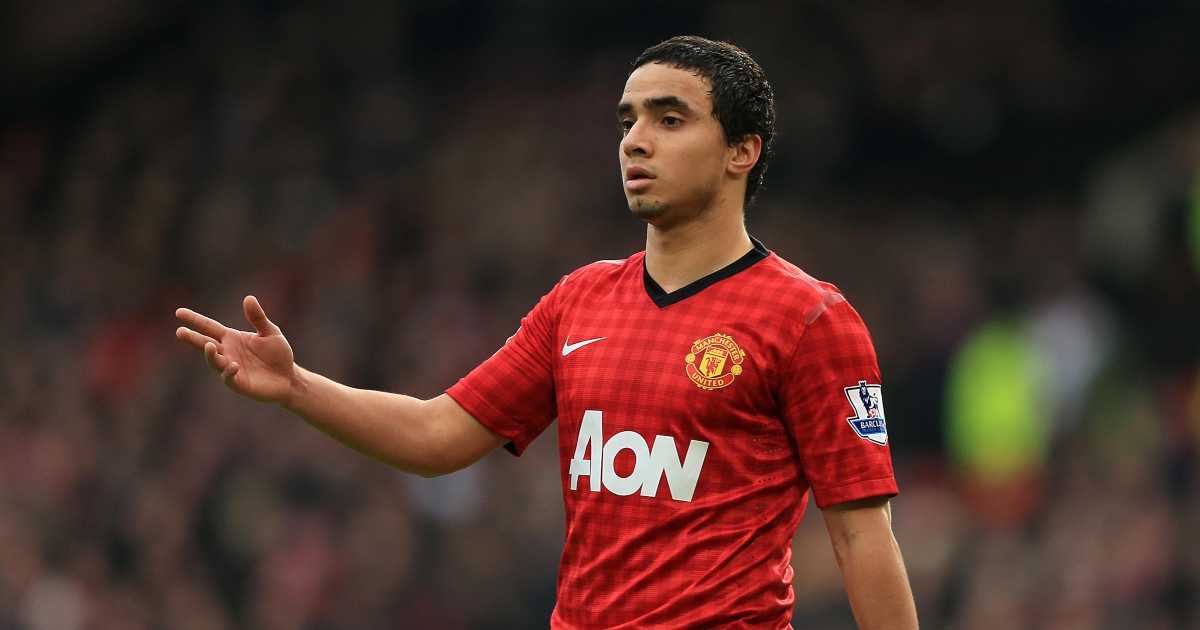 Manchester United's Rafael during their Premier League victory over Liverpool at Old Trafford, Manchester, January 2013.