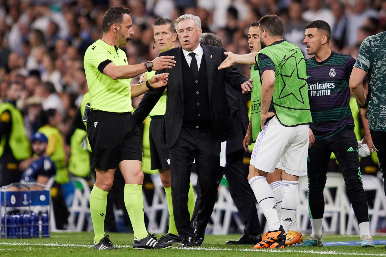 Carlo Ancelotti was furious at the decision to allow the goal